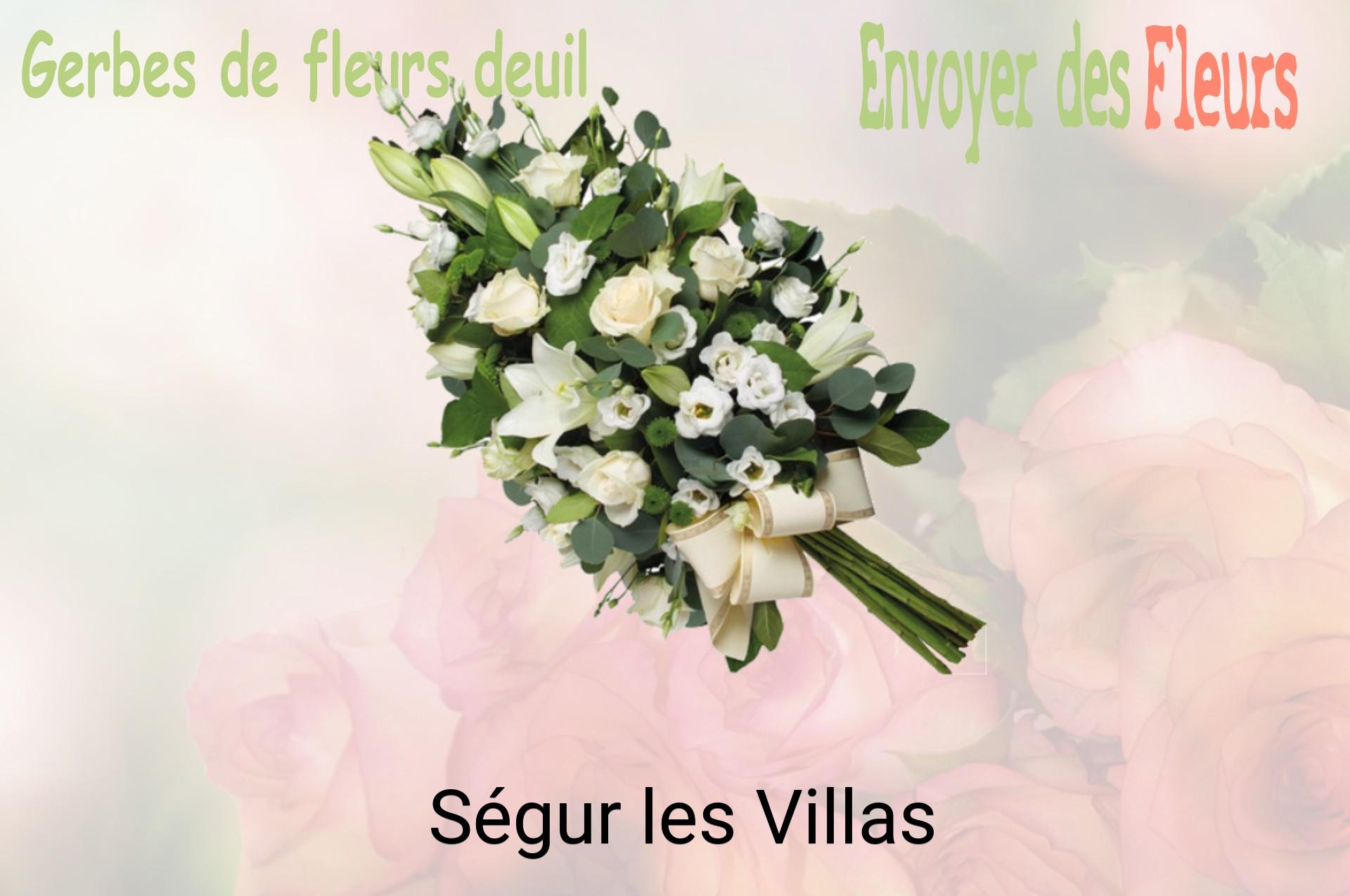 Gerbe de fleurs de deuil livrée à Ségur-les-Villas